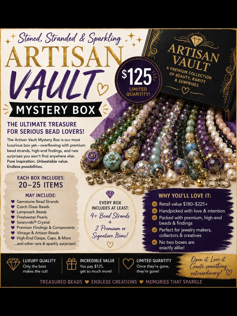 👑 Artisan Vault Mystery Box – 20 to 25 Items